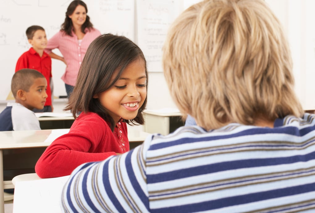 Students and Teacher in Classroom