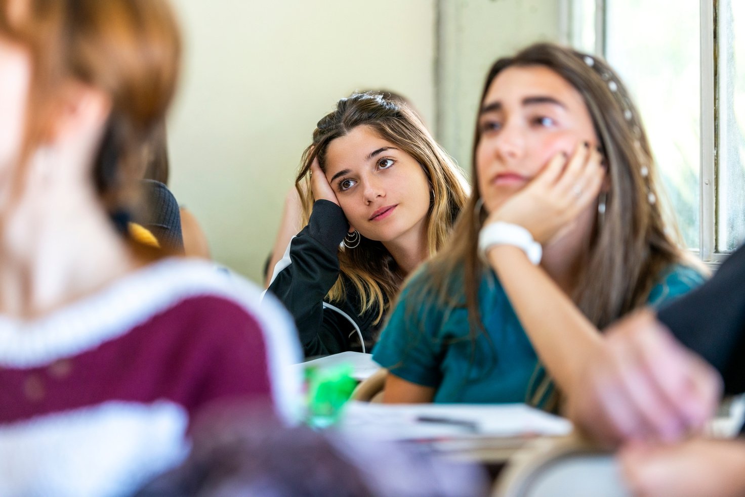 Student paying attention